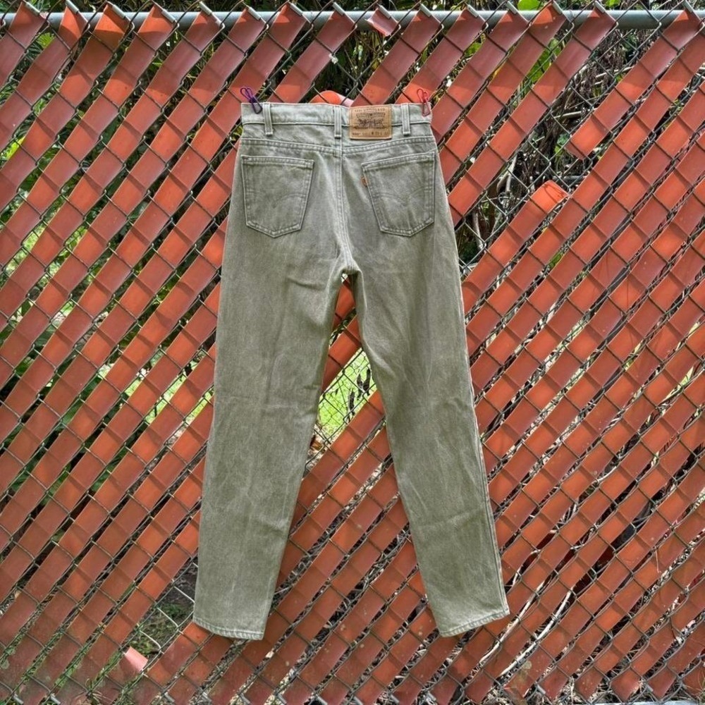 90s‎ Levi's 550 Orange Tab Olive Green RARE Jeans Made in USA W29 L32 Denim